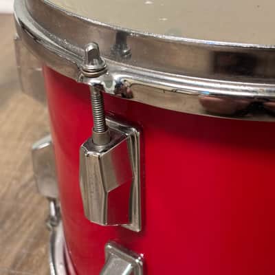 Pearl Export EX 10"x8" Rack Tom Drum Late 1980's - Coral Red image 7