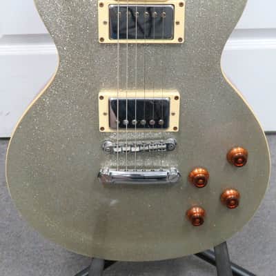 Epiphone Les Paul Model Gibson - Silver Sparkle Electric Guitar image 2