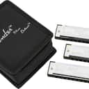 Fender Model Blues Deluxe 3 Pack of Harmonicas in the Keys of C , G & A