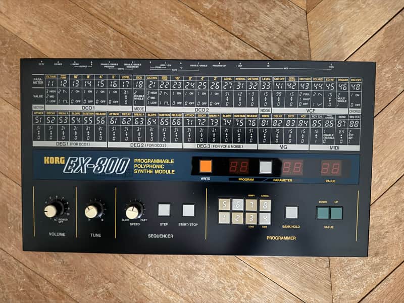 Korg EX-800 1984 - Black image 1