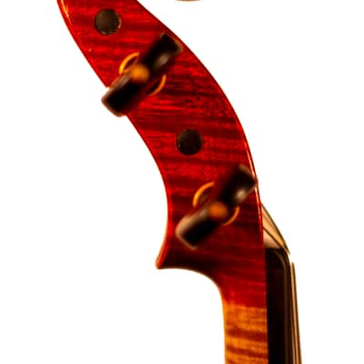 Italian Violin hand made crafted by Master Vladimir Ivanov maker 4/4 2019 - Red Nathan Milstein Stradivarius 1716 Strad better than 1715 Cremonese apprentice of Master Gio Batta Morassi image 3