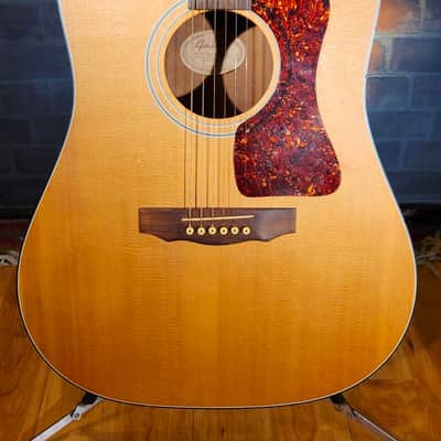 USA Guild D4-NT HR Natural w/ OHSC - Repaired Top Cracks image 7