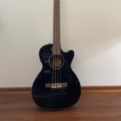 Fender CB-60SCE Acoustic-Electric Bass w Gator Bag - Black imagen 1