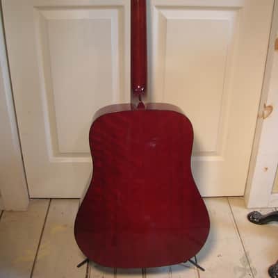 Vintage Guild 70s A-20 A20 Madeira mahogany/spruce dreadnaught acoustic guitar w/ohsc image 2
