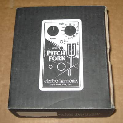 lightly handled Electro Harmonix EMPTY CARDBOARD BOX, original Owner's Manual , & bubble wrap ONLY for Pitch Fork Polyphonic Pitch Shifter	(NO pedal, NO power supply, NO warranty / registration paperwork) 2010s (specifically from 2014) image 4