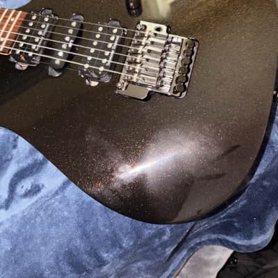 Ibanez RG1570 MRR Prestige / TeamJCraft 2007 - Black with yellow sparkles image 2