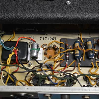 Fender Princeton Reverb Combo Vintage 1967 Blackface Freshly Serviced w FAST Same Day Shipping image 12