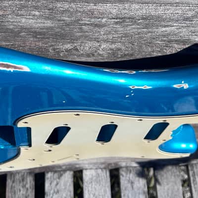 JVG ST BODY RELIC Reborn Old -Lake Placid Blue  Nitrocellulose  Lacquer  routed SSH Place your ORDER JVGuitars image 3