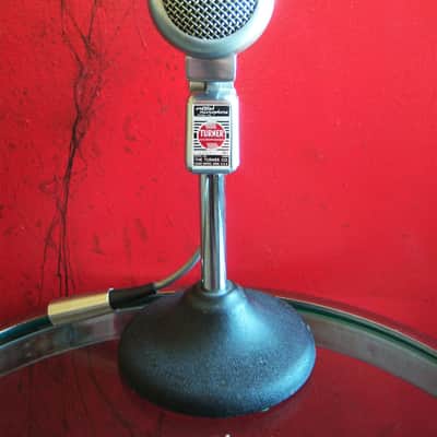 Vintage 1950's Turner 22X crystal microphone modified dynamic w period cable High Z harp mic image 1
