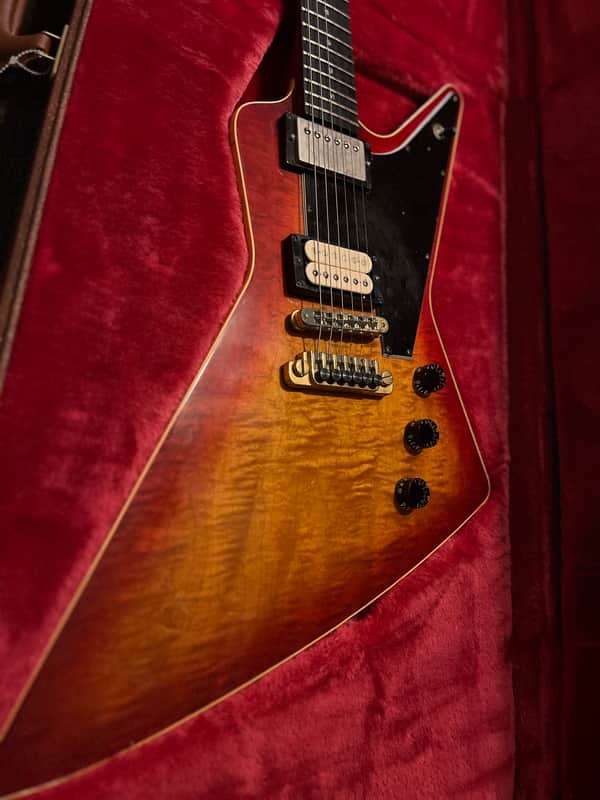 1983 Gibson Explorer E2 CMT electric guitar- with Gibson Hardshell locking case