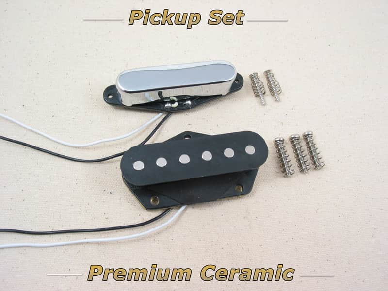 Premium Ceramic Pickup Set for Fender Telecaster, Squire & Tele Style Guitars image 1