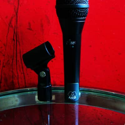 Vintage 1990's AKG D880 dynamic cardioid microphone Satin Black w accessories SM58 image 12