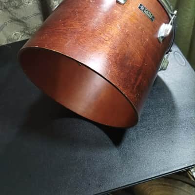 Tama Vintage Matte Mahogany 15 inch Tama SuperStar Concert Tom Drum MIJ Vintage japan SUPER MAHOGANY 12x15 image 3