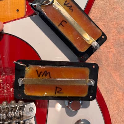 1990s Mosrite The Ventures Vibramute '65 Reissue Electric Guitar Red MIJ Kurokomo Japan image 19