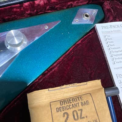 Video! 2002 Gibson '58 Flying V Mahogany Satin Metallic Blue (Aged Green) image 9