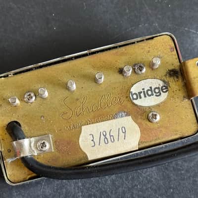 Vintage 1987 Schaller Humbucker Set (Golden 50) – Neck & Bridge image 4