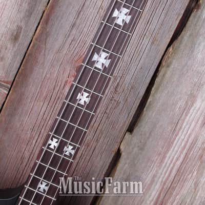 Epiphone Nikki Sixx Blackbird 4 String Bass Electric Guitar w Opti Grab Device image 8