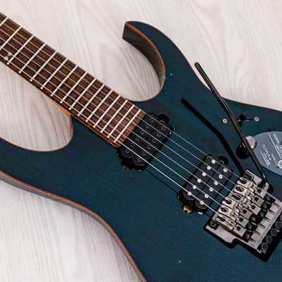 2000 Ibanez Prestige RG2020X Transparent Light Blue w/ DiMarzio + Piezo image 7
