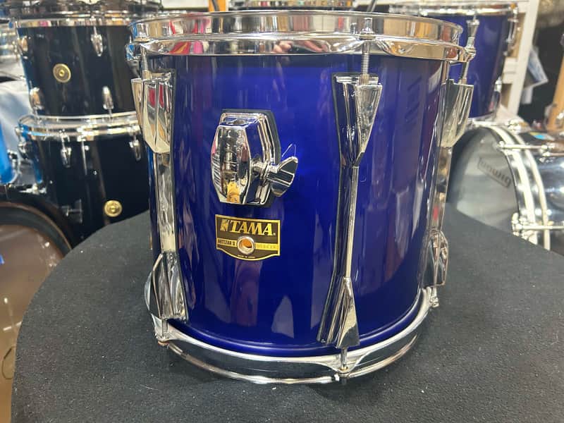 Tama Artstar II 12" head X 11" deep Rack tom (314-11224) 80's - Blue Jewel image 1