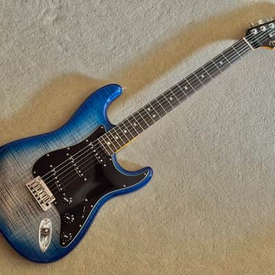 2021 Limited edition Fender American Ultra Stratocaster Denim Burst image 5