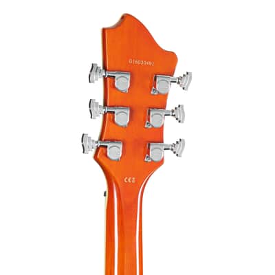 Hagstrom Super Viking Mandarin Flame - Semi Acoustic Guitar image 5