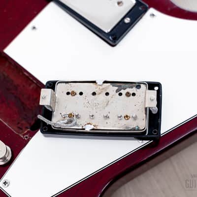 1998 Gibson Explorer '76 Vintage Reissue Clapton Cut Mod Wine Red w/ Case image 19