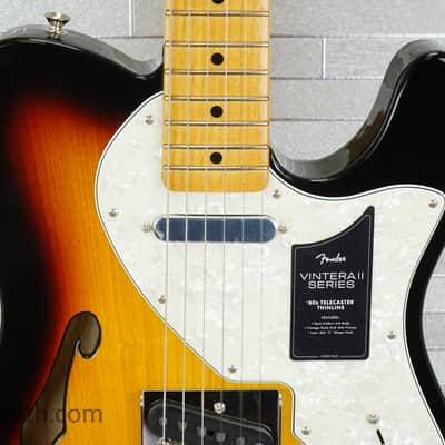 Fender Vintera II '60s Telecaster Thinline with Maple Fretboard - 3-Color Sunburst image 4