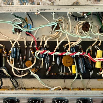 1976 Fender Princeton Reverb Silverface - Allen Amplification Serviced - Original Speaker image 8