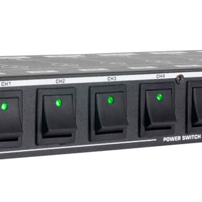 ADJ POW-R BAR RACK USB Rack Mount 10-Outlet+2 USB Charging Ports Power Supply image 4