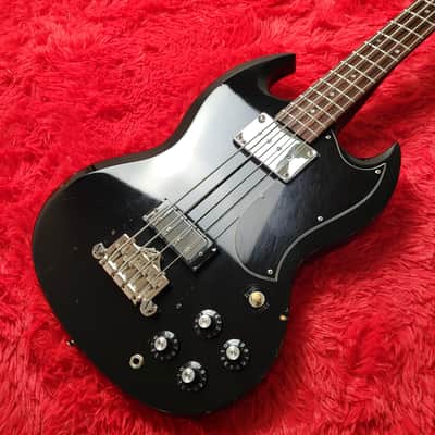 Burny REB-65 Short Scale Set Neck (Gibson EB-3 Model) 1990 - Black - Made In Japan MIJ image 3