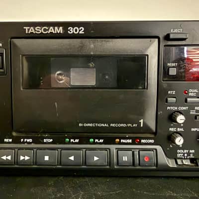 TASCAM 302 Dual Cassette Recorder w/ Auto Reverse & Pitch Control image 2