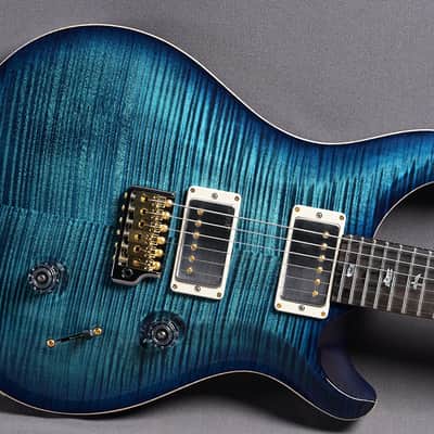 PRS Custom 24 Wood Library Y2 SA Back ZI/FB Cobalt Blue image 1