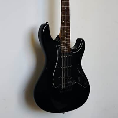 2004 Fernandes Retro Rocket X-1 LTD BLK Electric Guitar - Black - Gloss - Skull Knob Controls image 2