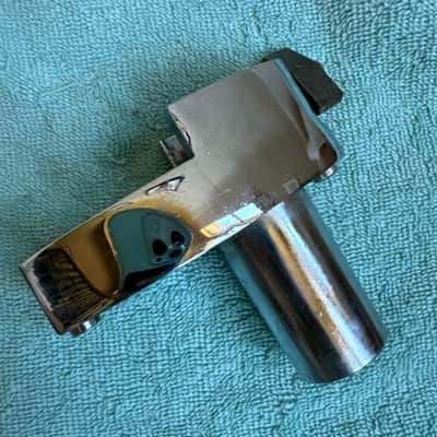 Rogers Tom Drum Mount or Spur bracket - Big R Memriloc XP8 - 1” Lot #4 70s - Chrome image 3