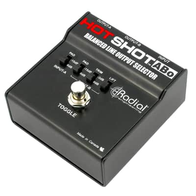 Radial Engineering HotShot ABO Line Output Selector with Toggle Switch for One Push Operation image 2