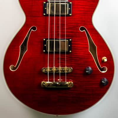 D'Angelico EX-BASS Archtop Bass Guitar in Cherry image 1