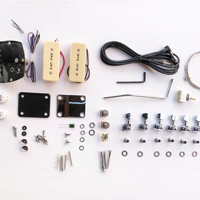 The Fretwire DIY Electric Guitar Kit – Offset P90 Build Your Own Guitar Kit Unfinished image 5