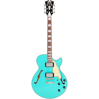 D'Angelico Premier SS Single Cutaway w/ stop-bar tailpiece, Surf Green* w/ DAPSSSGRNS image 10