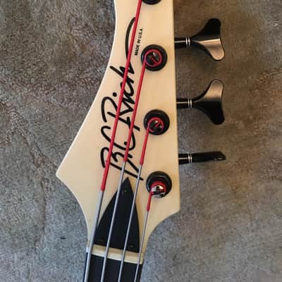 B.C. Rich Custom USA Bass 1990's? White Super Rare image 3