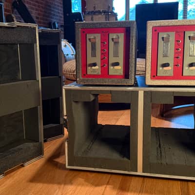 Siemens / Telefunken V72 Tube Microphone Preamps (4 Modules) 1950’s - Gray/Red Custom Rack System image 7