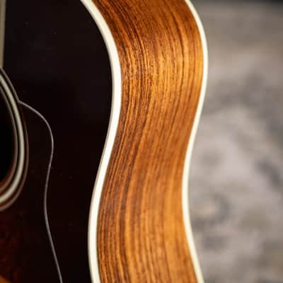 Taylor Custom Shop Dreadnought Acoustic Guitar - Vintage Sunburst with Hardshell Case - Used image 17