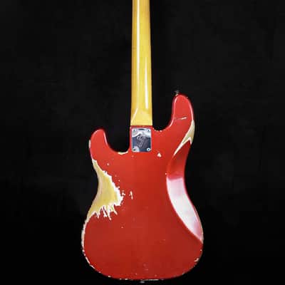 Fender Precision Bass with Rosewood Fretboard 1966 Candy Apple Red image 6
