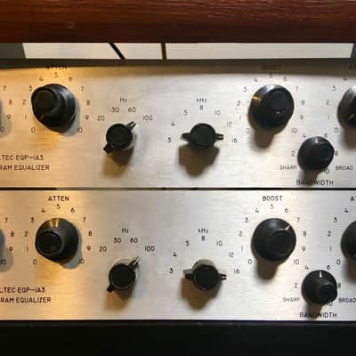 Pultec Eqp-1a-3 mached stereo pair equalizers original vintage image 5