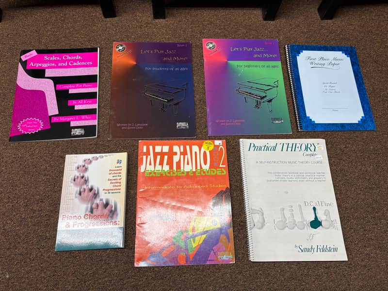 Lot of Music Learning books-Theory, Scales, Chords, Arpeggios & More- Piano image 1