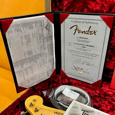 Fender 1954 Fender Stratocaster 70th Anniversary Limited Edition Journeyman Relic Greg Fessler Masterbuilt 2025 - Journey Relic Sunburst image 9