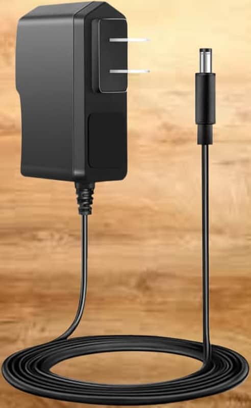 9V 1A AC/DC Power Supply Adapter for Casio Keyboard AD-5 AD-5MU AD-5MR WK-110 WK-200 LK-43 LK-100 LK-220 CTK-496 CTK-573 CTK-700 CTK-710 CTK-720 CTK-2100 Charger Cable Cord (8.2 feet) image 1