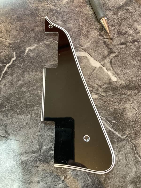 5 Ply Wide Bevel Pickguard with Beveled Gap! for Gibson Les Paul Standard & Custom Made In USA image 1