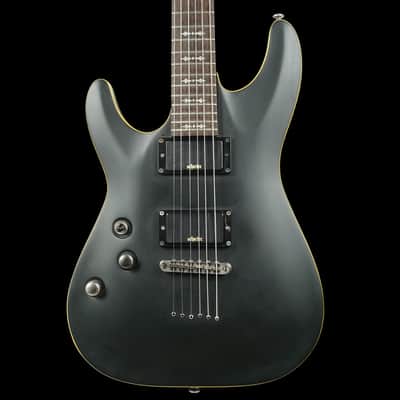Schecter Demon 6 Aged Black Satin Left Handed image 1