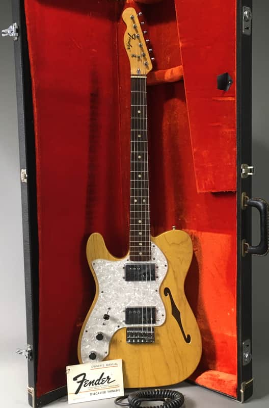 LEFTY! Vintage 1972 Fender Telecaster Thinline Natural Nitro Semi-Hollow Chambered Ash Guitar Seth Lover WR 6.3 lb HSC image 1