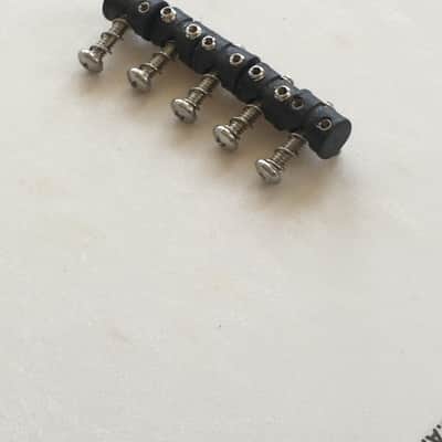 5 Black Graph Tech Saddles Offset Bridge Fender Jaguar Jazzmaster Mustang Guitar image 4
